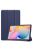 RMPACK Samsung Galaxy TAB S6 Lite 10.4 Tok Notesz Kitámasztható Tri-fold Series Sötétkék