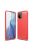 RMPACK Xiaomi Mi 11 Lite 4G/5G Szilikon Tok Ütésállókivitel Karbon Mintázattal Piros