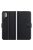 RMPACK Xiaomi Redmi Note 10 5G / Poco M3 Pro Notesz Tok Business Series V2 Kitámasztható Bankkártyatartóval Fekete