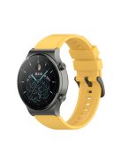 RMPACK Huawei Watch 3 / Watch 3 Pro Pótszíj Szilikon Óraszíj 22mm Sárga