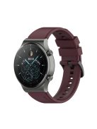 RMPACK Huawei Watch 3 / Watch 3 Pro Pótszíj Szilikon Óraszíj 22mm Bordó