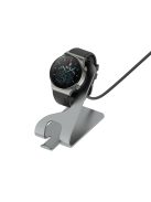RMPACK Huawei Watch 3 Pro / Watch 3 Alumínium Dokkoló Töltő Wireless Állomással 100cm Kábel Fekete