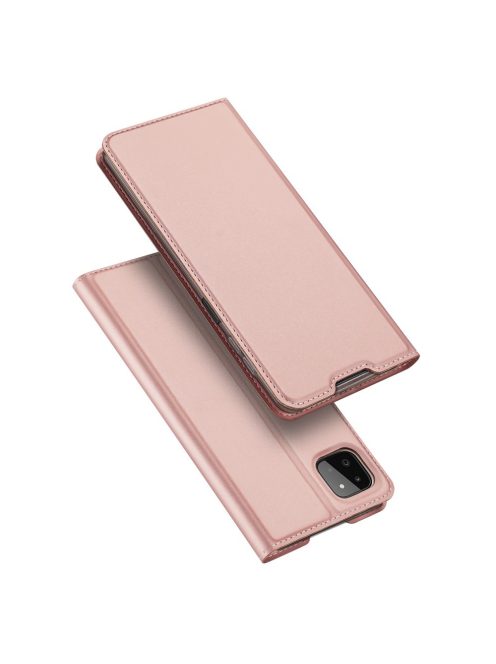 RMPACK Samsung Galaxy A22 5G Tok Dux Ducis Skin Pro Series Notesz Kártyatartóval Premium Rózsaszín