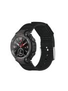 RMPACK Xiaomi Amazfit T-REX Pótszíj Nylon Szövet Óraszíj Fekete