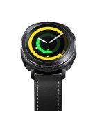 RMPACK Samsung Galaxy Watch4 40mm,42mm,44mm,46mm Bőrszíj Pótszíj Óraszíj CowStyle Fekete