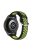 RMPACK Samsung Galaxy Watch4 Classic 46mm, 44mm Óraszíj Szilikon Pótszíj Sport Hollow Style Fekete/Zöld