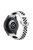 RMPACK Samsung Galaxy Watch4 40mm,42mm Óraszíj Szilikon Pótszíj Sport Hollow Style Fehér/Fekete