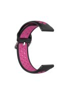 RMPACK Samsung Galaxy Watch4 40mm,42mm Óraszíj Szilikon Pótszíj Sport Hollow Style Fekete/Pink