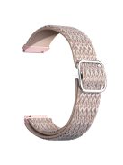 RMPACK Samsung Galaxy Watch4 42mm Pótszíj Óraszíj Szövet Szíj Nylon Rhombus Style Rózsaszín