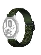 RMPACK Samsung Galaxy Watch4 42mm Pótszíj Óraszíj Szövet Szíj Nylon Rhombus Style Zöld