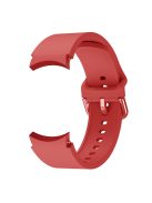 RMPACK Samsung Galaxy Watch4 Classic 46mm 42mm / 44mm 40mm Óraszíj Szilikon Pótszíj Elegance Series Piros