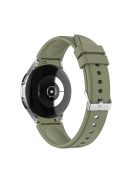 RMPACK Samsung Galaxy Watch4 40mm 42mm / Watch4 Classic 44mm Classic 46mm Óraszíj Szilikon Pótszíj TrendyStyle KatonaZöld