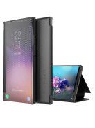 RMPACK Xiaomi 11T / 11T Pro Notesz Tok Carbon Fiber Series Karbon Mintázattal Kitámasztható View Window Fekete