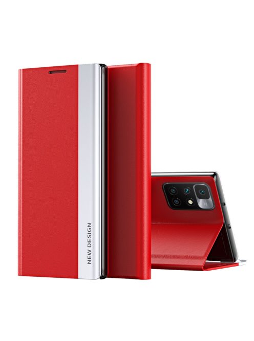 RMPACK Xiaomi Redmi 10 Notesz Tok New Design Series Kitámasztható Mágneses Piros