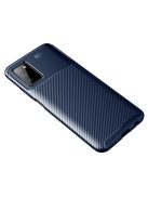 RMPACK Samsung Galaxy A03s Szilikon TPU NEW Carbon Fiber - Karbon Minta Kék