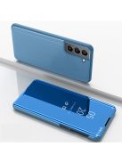 RMPACK Samsung Galaxy S21 FE Notesz Tok Mirror View Kék