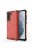 RMPACK Samsung Galaxy S21 FE Ütésállókivitel Szilikon Tok Honeycomb Shock-Proof TPU Piros