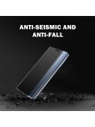 RMPACK Samsung Galaxy S21 FE Notesz Tok ELEGANT Style Ablakos View Window Series Kitámasztható Fekete
