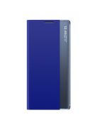 RMPACK Samsung Galaxy S21 FE Notesz Tok ELEGANT Style Ablakos View Window Series Kitámasztható Kék