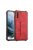 RMPACK Samsung Galaxy S21 FE Tok Ütésállókivitel Kártyatartóval Kézpánt Funkcióval Piros