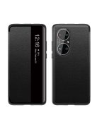 RMPACK Huawei P50 Pro Notesz Tok Elegant Series AutoWakeUp Funkcióval Kitámasztható Fekete