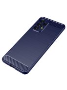 RMPACK Samsung Galaxy A53 5G Szilikon Tok Ütésállókivitel Karbon Mintázattal Kék