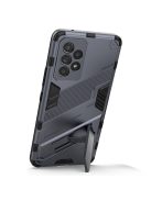 RMPACK Samsung Galaxy A53 5G Tok Ütésállókivitel Kitámasztható PC + TPU 2in1 Anti-Drop Series Kameralencse védelemmel Sötétkék