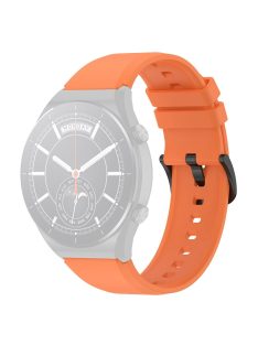   RMPACK Xiaomi Watch S1 / Watch S1 Active Óraszíj Pótszíj Szilikon Szíj Nature Type Narancssárga