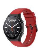 RMPACK Xiaomi Watch S1 / Watch S1 Active Óraszíj Pótszíj Szilikon Szíj Nature Type Piros