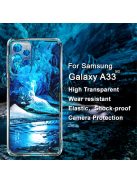 RMPACK Samsung Galaxy A33 5G Tok Szilikon TPU IMAK UX-5 Shock Lencsevédővel Flexible Áttetsző