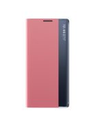 RMPACK Samsung Galaxy A33 5G Notesz Tok ELEGANT Style Ablakos View Window Series Kitámasztható Rózsaszín