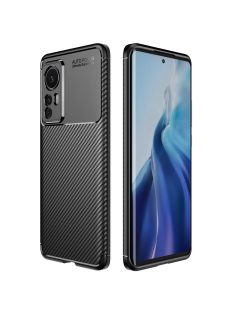   RMPACK Xiaomi 12/12X Tok Szilikon TPU NEW Carbon Fiber - Karbon Minta Fekete