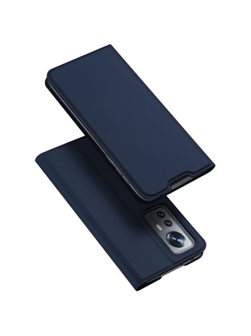 RMPACK Xiaomi 12/12X Notesz Tok Mágneses DUX DUCIS Skin Pro Series Kitámasztható Kártyatartóval Kék