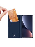 RMPACK Xiaomi 13 Pro Notesz Tok Mágneses DUX DUCIS Skin Pro Series Kitámasztható Kártyatartóval Kék