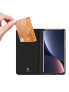 RMPACK Xiaomi 13 Pro Notesz Tok Mágneses DUX DUCIS Skin Pro Series Kitámasztható Kártyatartóval Fekete