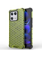 RMPACK Xiaomi 13 Pro Szilikon Tok 2in1 HoneyComb Series Ütésállókivitel Shockproof Zöld