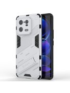 RMPACK Xiaomi 13 Pro Tok Ütésállókivitel Kitámasztható PC + TPU 2in1 Anti-Drop Series Kameralencse védelemmel Ezüst