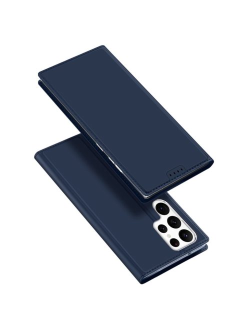 RMPACK Samsung Galaxy S23 Ultra Notesz Tok Mágneses DUX DUCIS Skin Pro Series Kitámasztható Kártyatartóval Kék
