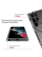 RMPACK Samsung Galaxy S23 Ultra Szilikon Tok Ütéscsökkentő 3in1 Bumper Elő-Hátlapi Védelemmel TPU Áttetsző