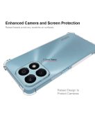 RMPACK Honor X8a Szilikon Tok Ütésállókivitel ENKAY Kamera Lencse Védő Kerettel Drop-Proof Áttetsző