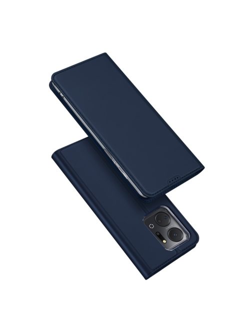 RMPACK Honor X7a Notesz Tok Mágneses DUX DUCIS Skin Pro Series Kitámasztható Kártyatartóval Kék