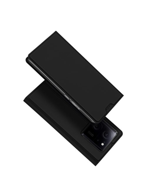 RMPACK Xiaomi 13T / 13T Pro Notesz Tok Mágneses DUX DUCIS Skin Pro Series Kitámasztható Kártyatartóval Fekete