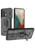 RMPACK Xiaomi Redmi Note 13 5G Ütésálló Tok FUTURE Armor Slide - Gyűrűs Kitámasztható Fekete