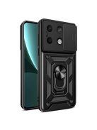 RMPACK Xiaomi Redmi Note 13 5G Ütésálló Tok Camshield Gyűrűs - Ring Style Fekete