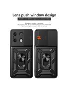 RMPACK Xiaomi Redmi Note 13 5G Ütésálló Tok Camshield Gyűrűs - Ring Style Fekete