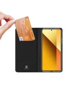 RMPACK Xiaomi Redmi Note 13 5G Notesz Tok Mágneses DUX DUCIS Skin Pro Series Kitámasztható Kártyatartóval Fekete