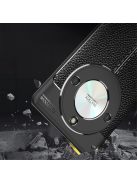 RMPACK Honor Magic6 Lite 5G Szilikon Tok Bőrmintázattal TPU Prémium Fekete