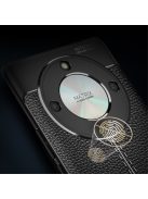 RMPACK Honor Magic6 Lite 5G Szilikon Tok Bőrmintázattal TPU Prémium Sötétkék