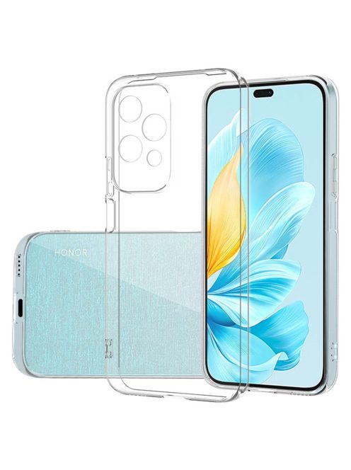 RMPACK Honor 200 Lite 5G Szilikon Tok Lencsevédővel Áttetsző Ultravékony TPU