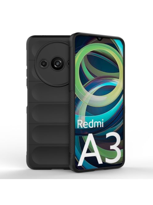 RMPACK Xiaomi Redmi A3 Szilikon Tok Rugged Armor Style 2in1 Shock Fekete